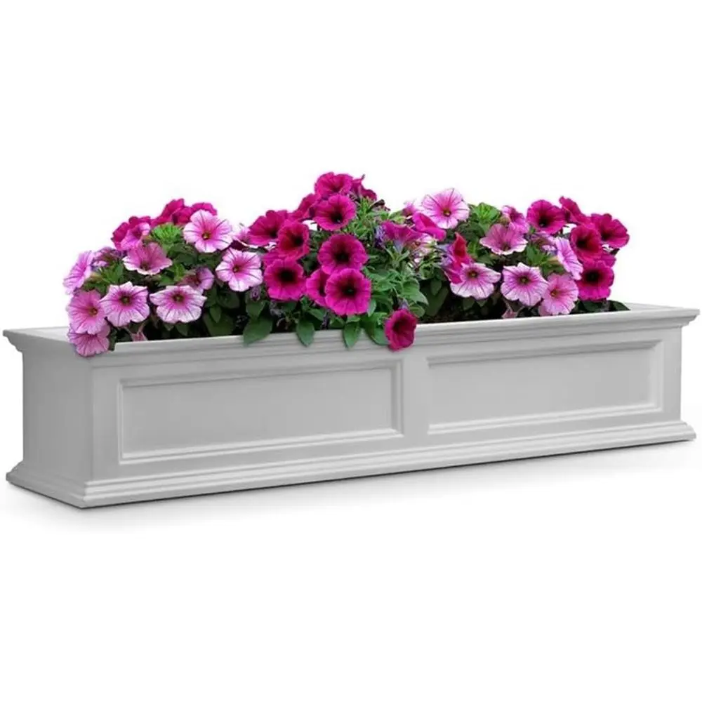 

5-Tier White Plastic Window Sill Storage Box, Traditional Style