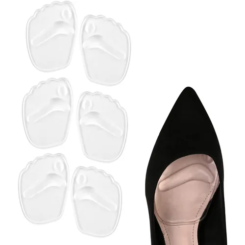Imagen 2 del producto Plantillas de masaje antideslizantes con almohadilla para el antepié para tacones altos de mujer