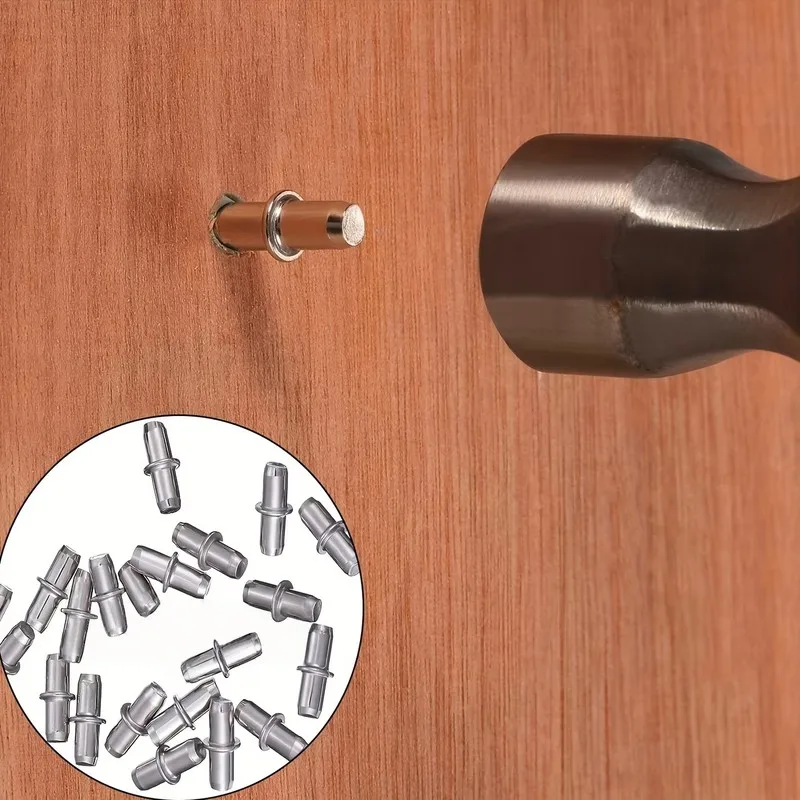 86 pcs Furniture Board Brackets for Bookshelf Layer Pins, Rust Resistant Finish, Iron Metal Material, Multipurpose