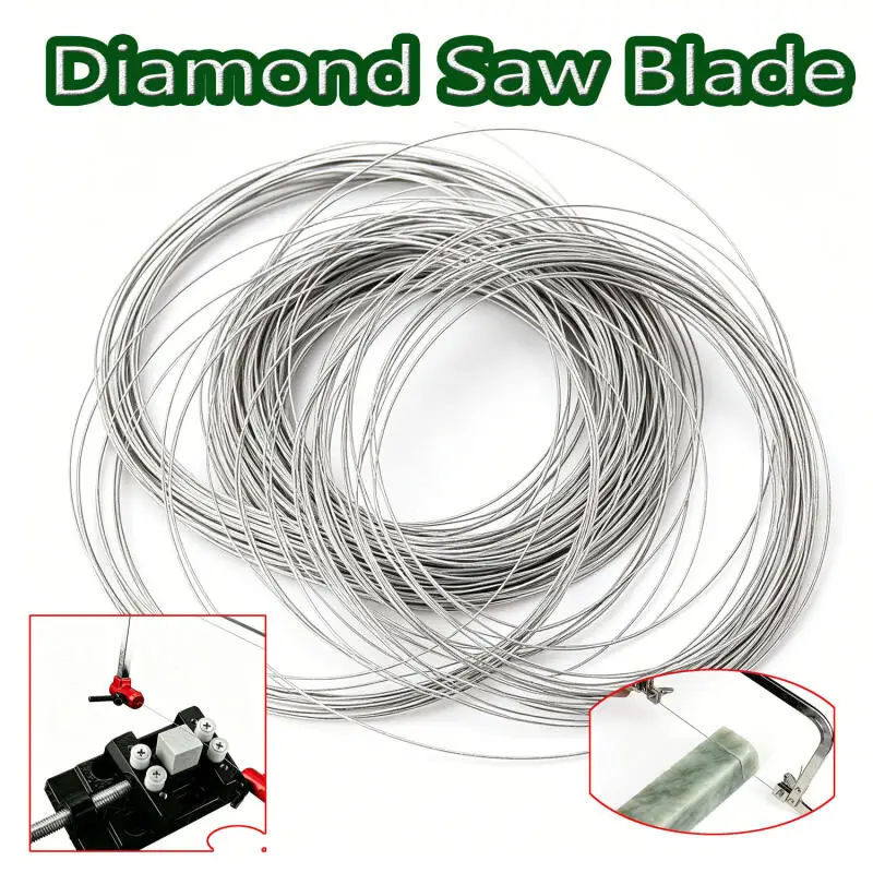 

1~2Rolls Diameter 0.15mm-0.5mm Professional Hand Tool 1M Cutting Wire Saw Blades for Jade, Metal, and Ceramic Cutting