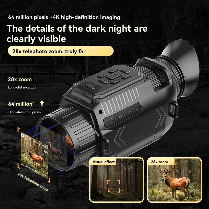 AAAEL-Multi-Function Infrared Night Vision Device Featuring Wifi Connectivity, Multi-Color Display, And Animal Sound Simulation
