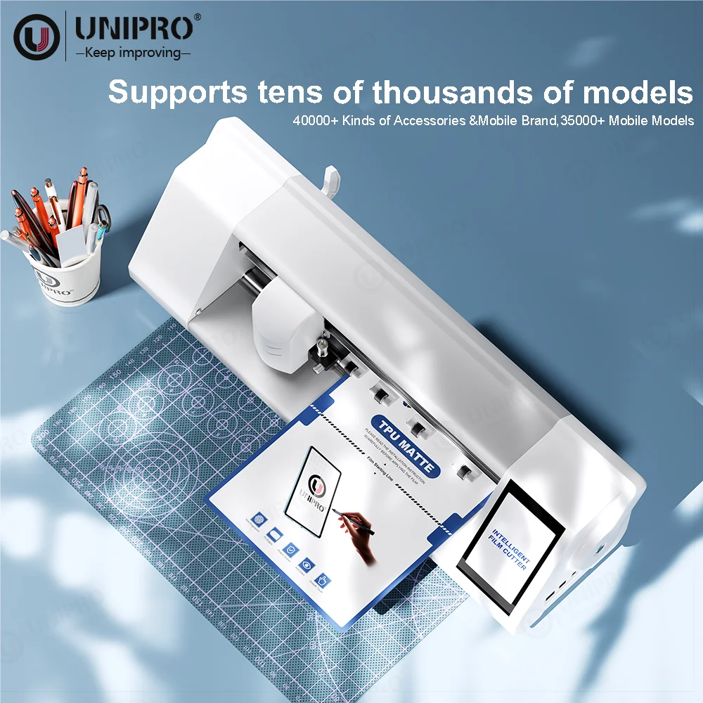 UNIPRO Unlock Film Cutting Machine Flexible Hydrogel Film Cutter Unlimited Cuts Support 12.9 17 Inch Screen Protect Film Cut
