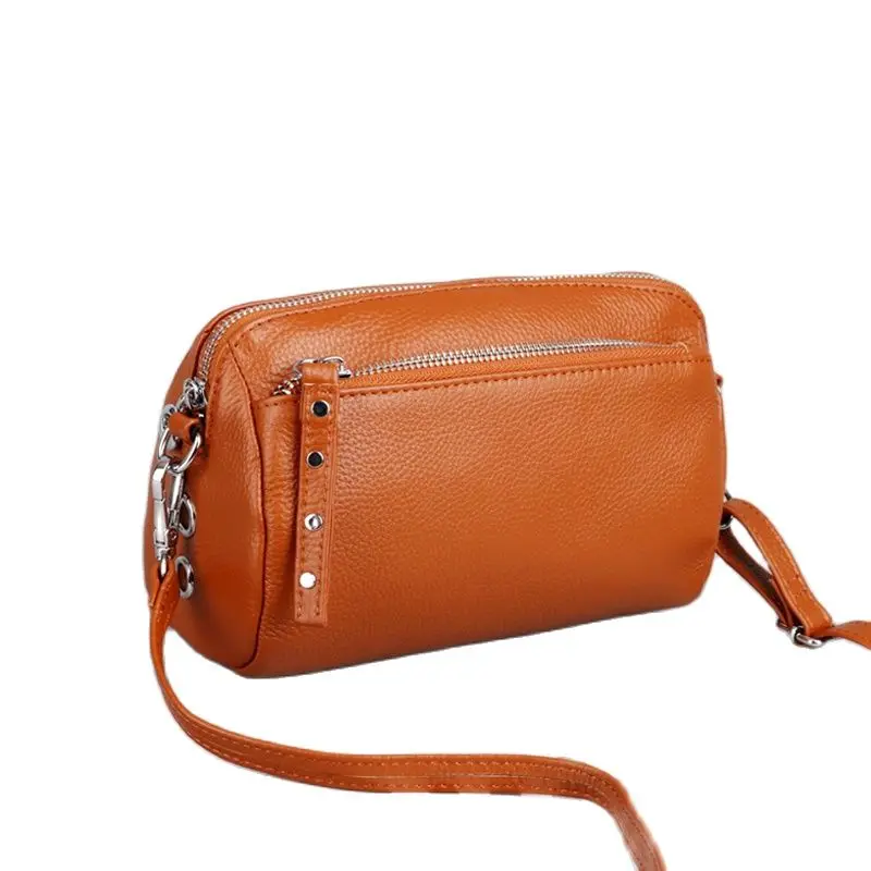 Genuine Leather Small Crossbody Bags for Women Shoulder Bag Female Clutch Evening Messenger Bag Ladies Handbags and Purse