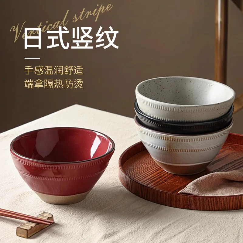 Popular Japanese Ceramic Instant Noodle Bowl Set - Luxurious, Minimalist & Large - Capacity for Gifting & Home Use