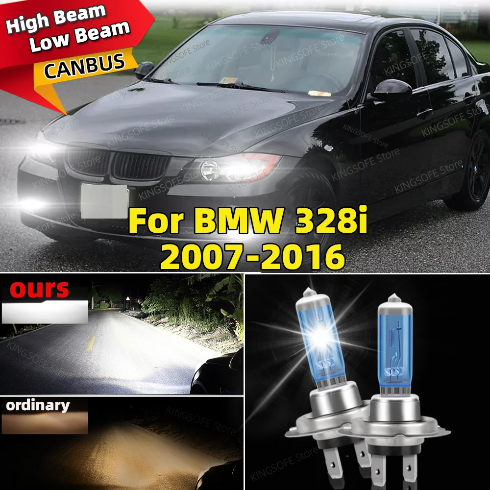 2-個のハロゲン電球超高輝度自動ヘッドライト-canbus-100-ワットランプ-bmw-328i-2007-2008-2009-2010-2011-2012-2013-2014-2015-2016
