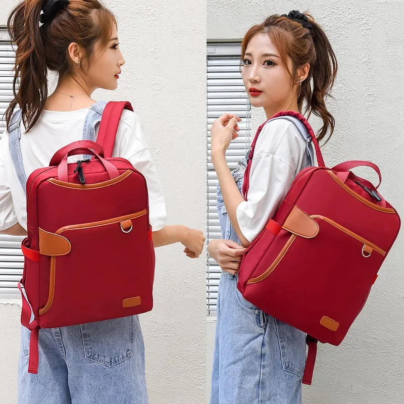 Mochila portátil à prova dwaterproof água para a escola das senhoras mochila multifuncional mochila de negócios do sexo feminino saco de estudante