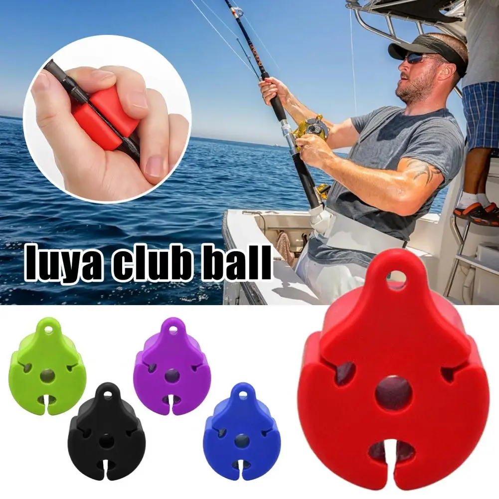 Silicone Fishing Rod Holder Fishing Rod Fixing Tools Reusable Fishing Pole Clip Strap Holder Silicone Fixed Ball for Fly