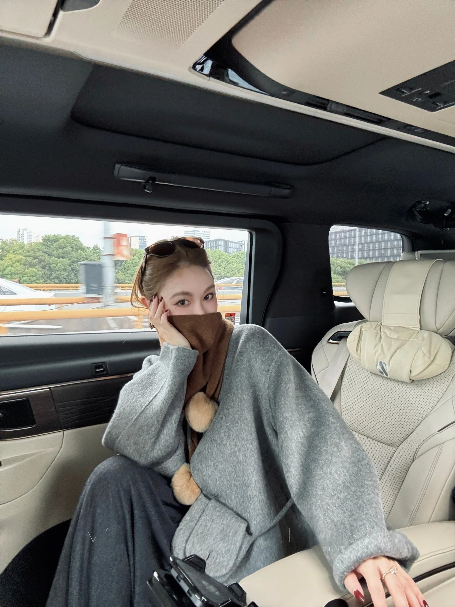 qian-meixi-elf-tail-woolen-scarf-multi-color-ball-small-awl-women's-faion-autumn-winter-warm-ne-warmer-korean-sle