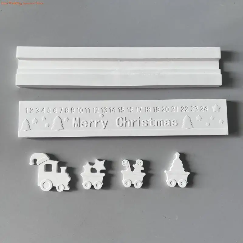 G92D عطلة تحت عنوان قوالب صنع اليد تقويم القدوم قالب سيليكون الملمس مناسبة للمشاريع والاحتفالات الموسمية