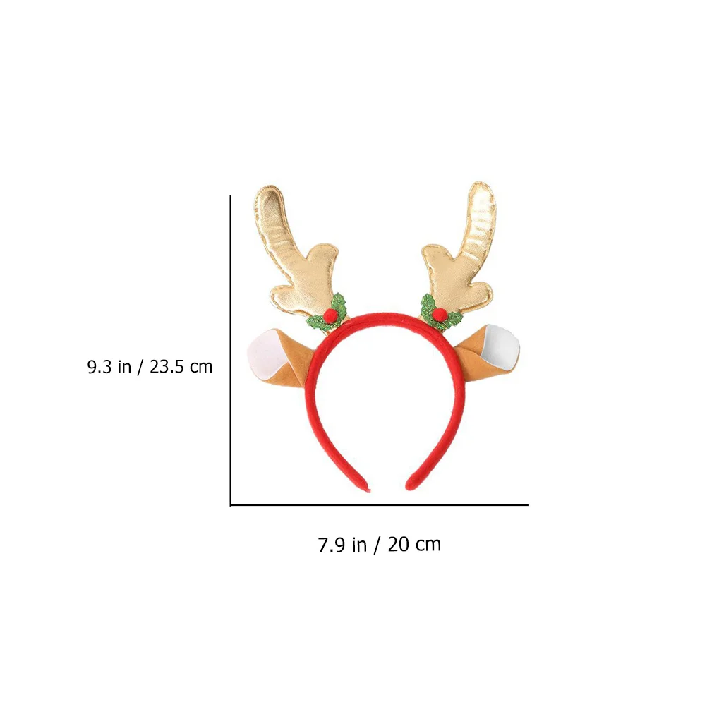 

Christmas Antler Decorative Headb for Kids Hairb For Christmas Material Fabric Children Headwear Reusable