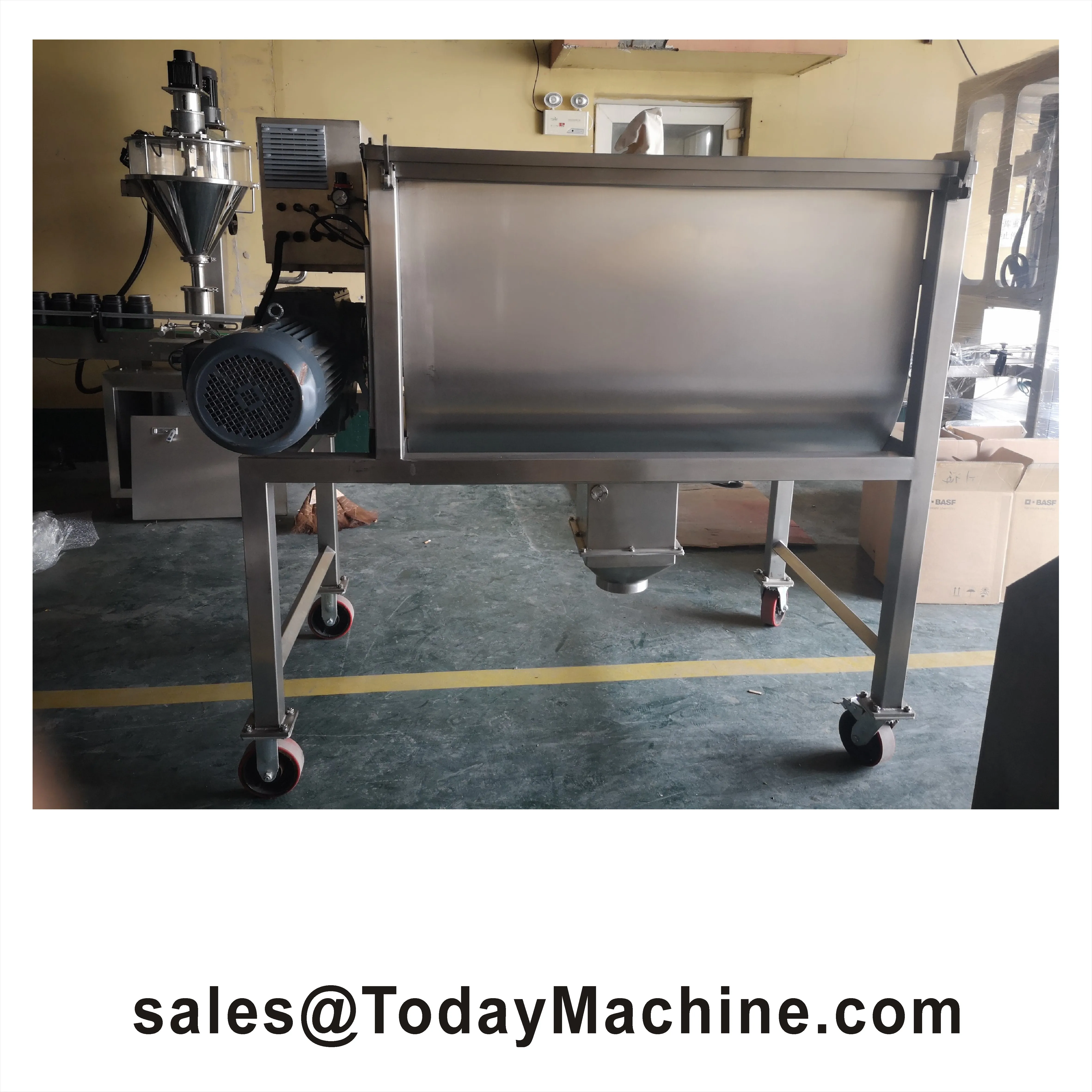 Powder Raw Material Mixing Machine Double Ribbon Horizontal Mixer Powder 500L for Industrial Agriculture