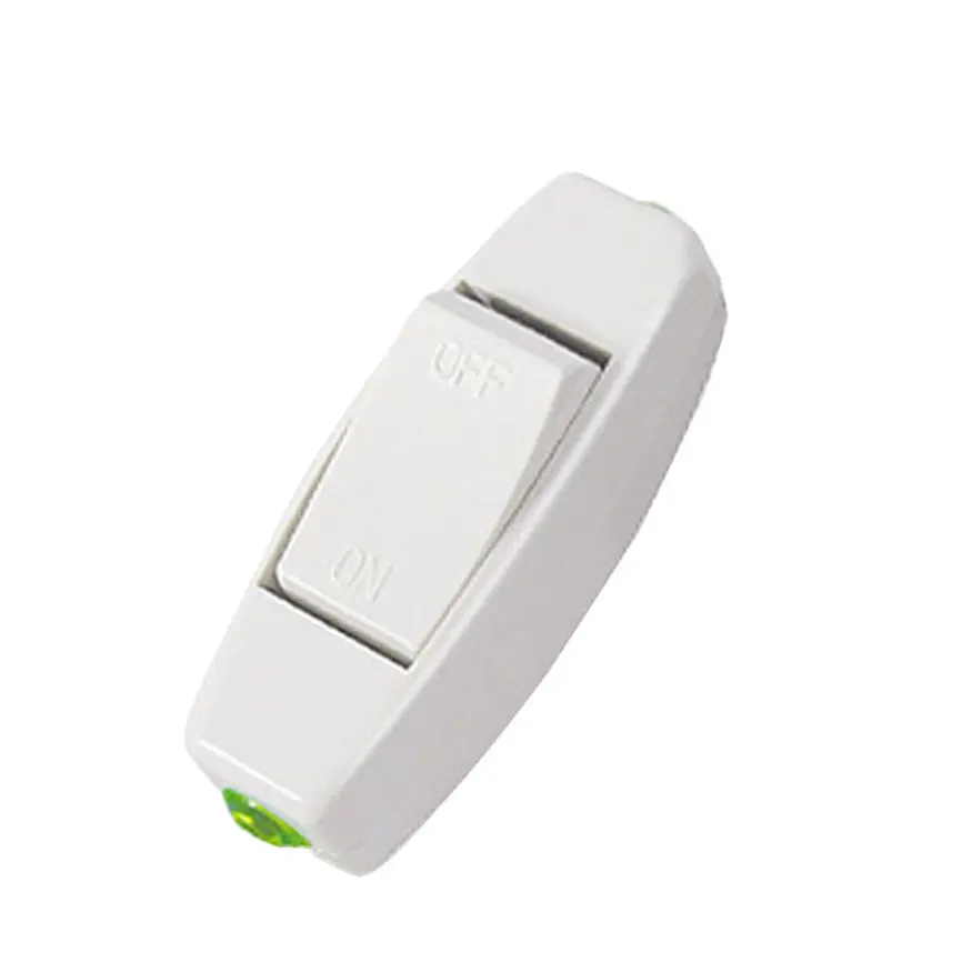 Rocker Switch AC 110V 220V 6A Lnline ON/OFF Table Lamp Desk Light Cord Control Switch Dropshipping 0105