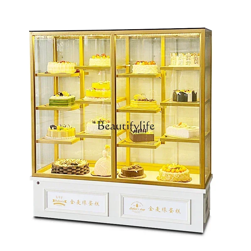 Birthday Cake Model Display Cabinet Bakery Multi-Layer Mold Glass Window Commercial Display Cabinet