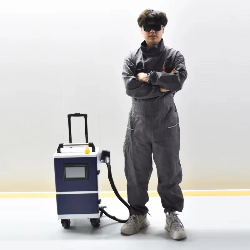 2 Years Warranty 200w 300w 500w JPT Pulse Cleaning Machine  Stone Wood Rust Paint Removal Graffiti  Air Cooled