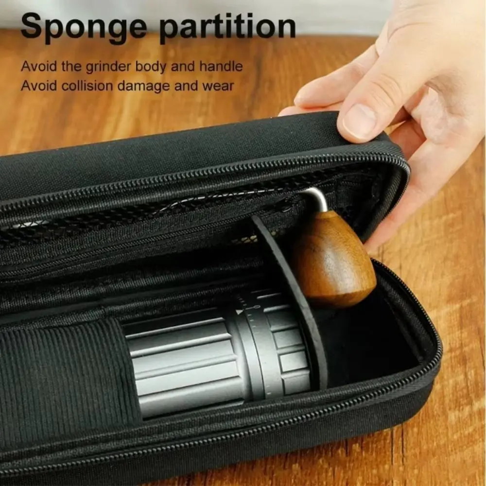 Waterproof Coffee Grinder Storage Bag Wear Resistant Portable Espresso Machine Protective Sleeve Top Handle Mesh/Elastic Bag