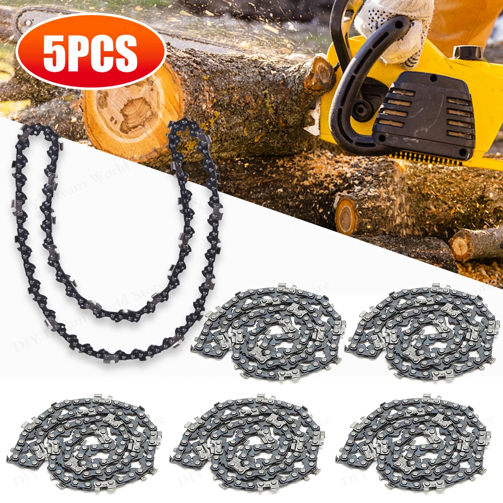 1/2PCS 12 Inch Metal Chainsaw Chain 22 Teeth 45 Drive Electric Saw Accessory Replacement Chainsaw Saw Chain for Wood Branch Cutt