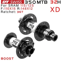 DT SWISS 350SL disc brake MTB bike hub straight pull hub sealed bearing Super light Six nails 28H/32H shaft BOOST 110*15 148*12