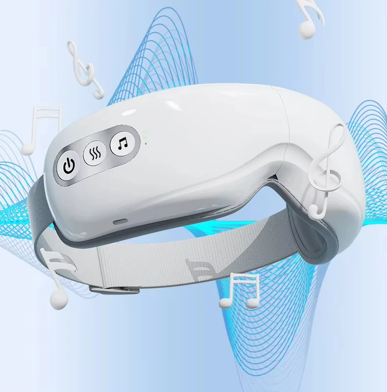 High Quality 3D Bluetooth Eye Massage Equipment 180 Degree Foldable and Portable Eye Massager With Heat Electric Eye Massager