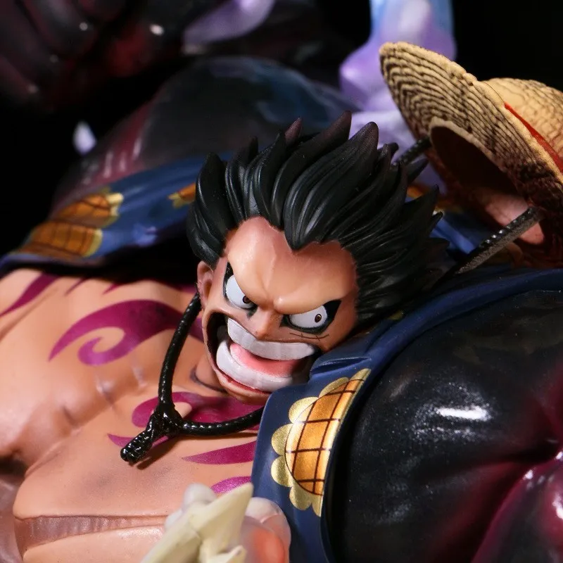 26cm nova uma peça anime figura macaco d. Luffy modelo periférico cena estátua decoração de mesa ornamentos presentes de aniversário brinquedos