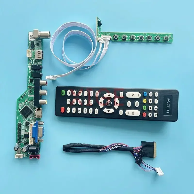 

Для LTN156AT23-C01 LTN156AT23-C02 USB + AV + VGA + HDMI LVDS 40-контактная матрица для ноутбука 15,6 "ТВ аналоговый 1366x768 комплект платы драйвера контроллера
