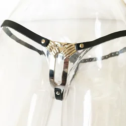 HotX PU Leather Invisible chastity belt BDSM Bondage Restraints Strap Anti Derailment Chastity Belt Adult Sex Toys Woman