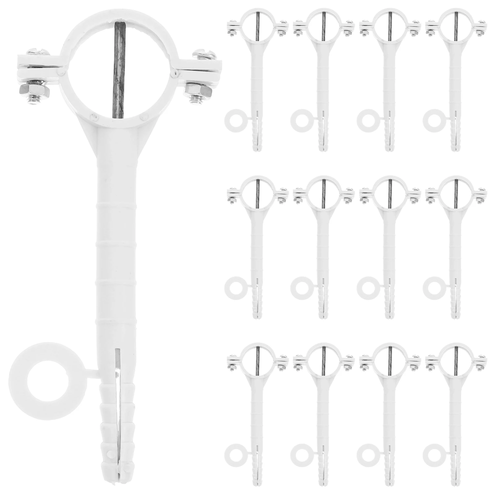 

20 шт. пластиковый зажим для трубок для шланга, крепеж для воды, бежевые зажимы