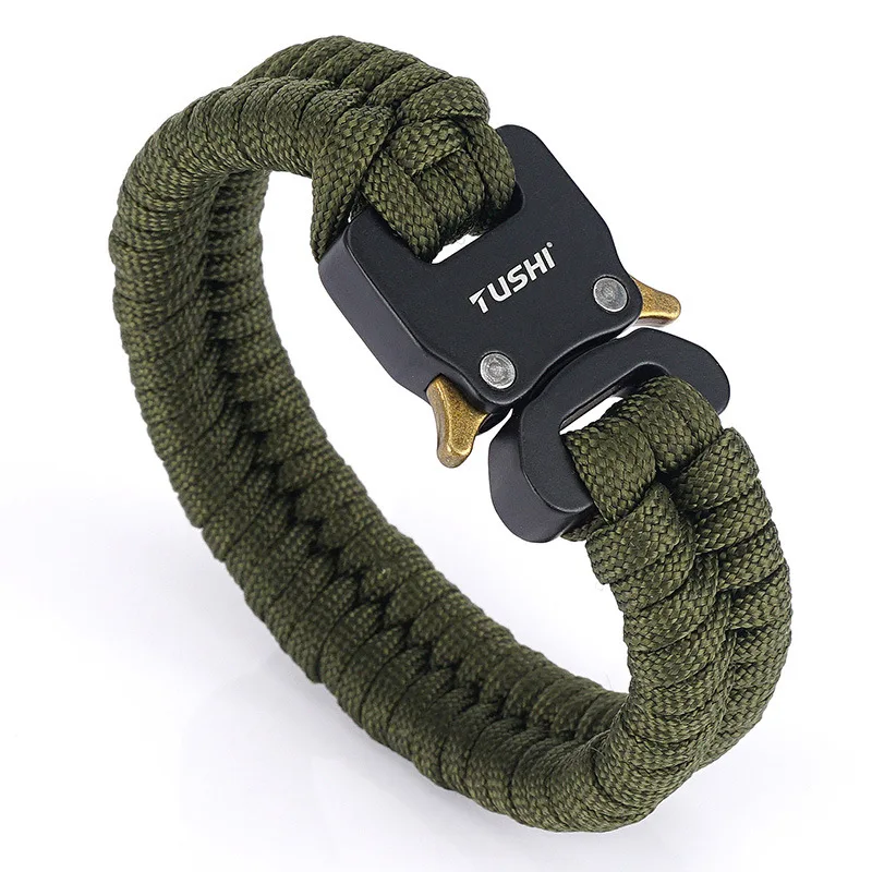 New Arrival bransoletka Paracord Outdoor tkactwo łatwy pasek na rękę Camping piesze wycieczki bransoletka typu Survival narzędzia do przetrwania