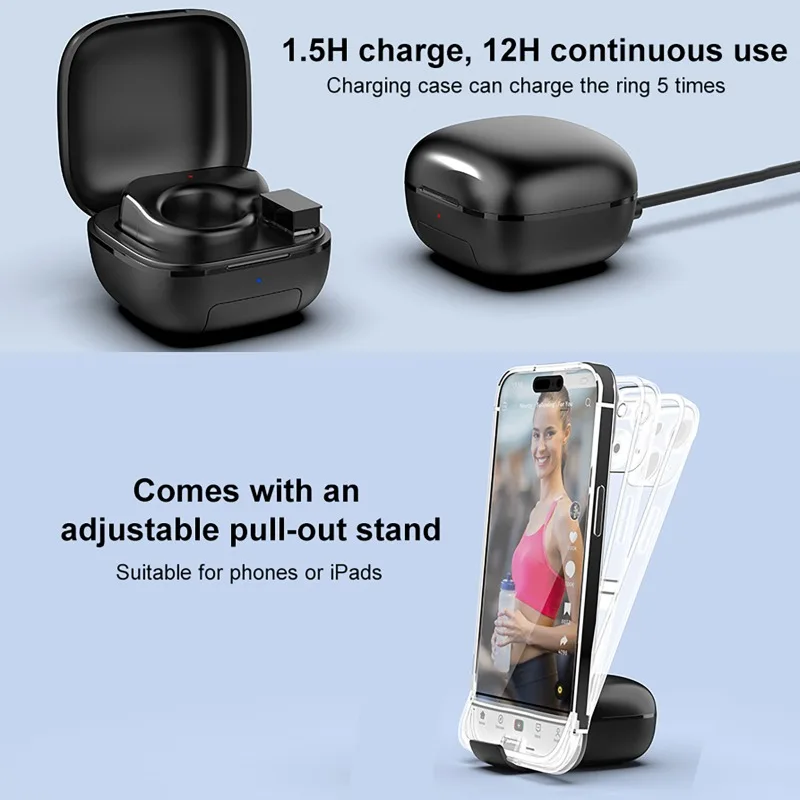 Ring Mouse Wireless 2.4G Bluetooth Dual Mode With Touchpad Rechargeable E-book Video Wireless Remote Control For Tablet Phone