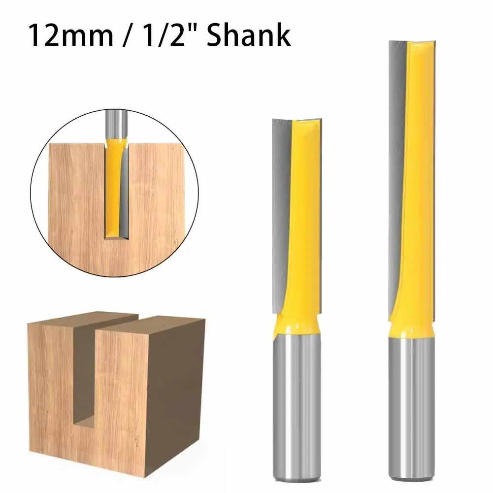 Extra Long Straight Plunge Router Bit 12mm 1/2