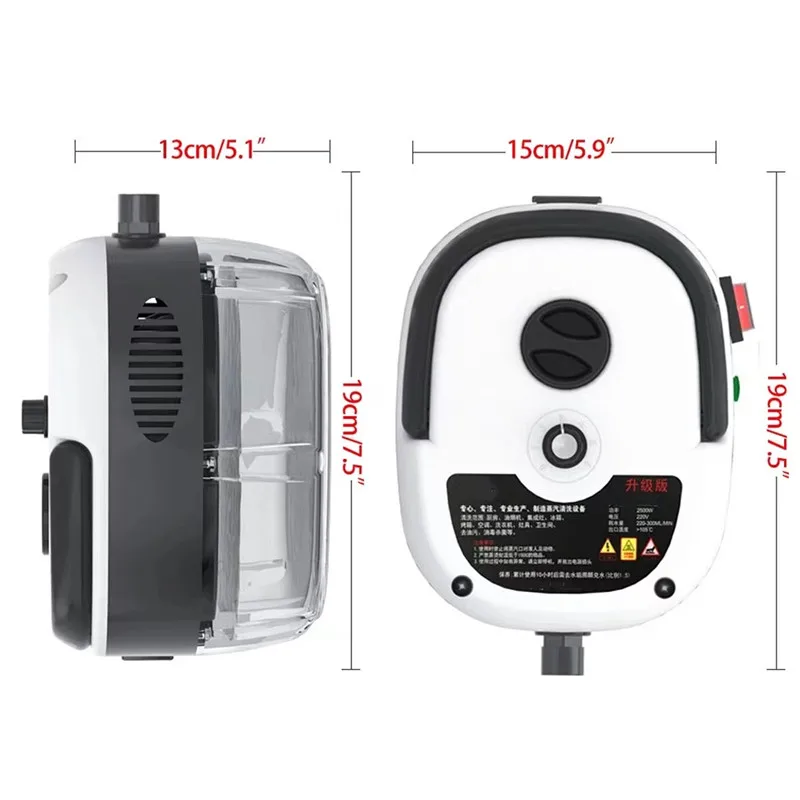 High Pressure Portable Steam Cleaner High Temperature Washing Flushing Sprayer With Hose Adjustable Steam Disinfection Machine