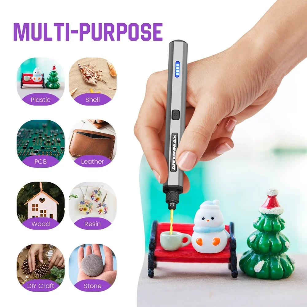 

【Reliable】ARROWMAX Mini Drill Electric Rechargeable Rotary Tool Micro Cordless Drilling for Crafts Wood Plastic Aluminium Jewelr
