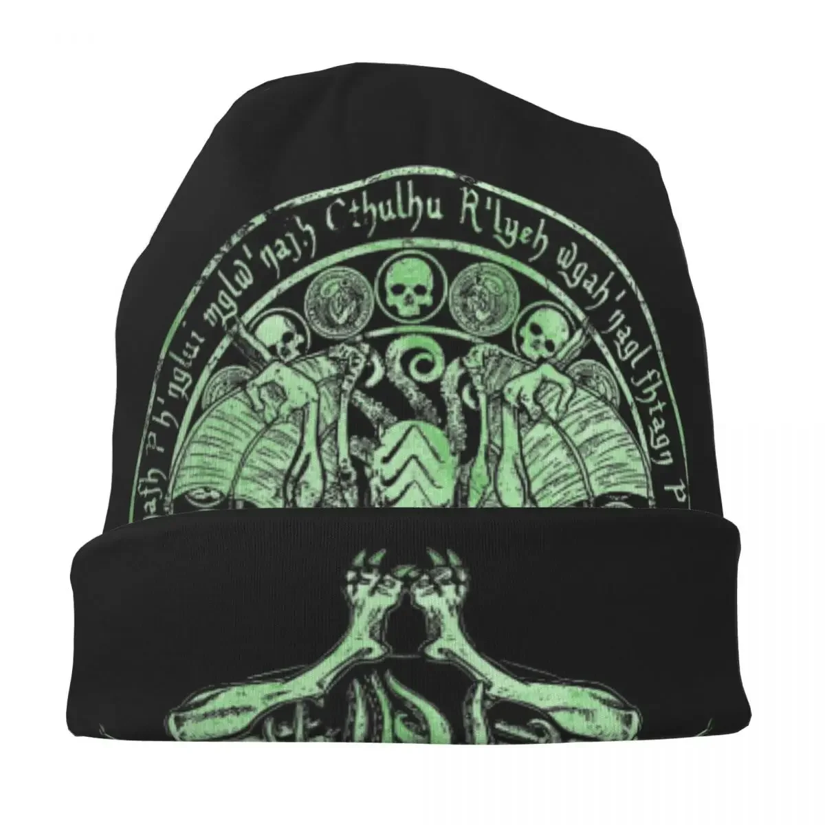 Cthulhu God Bonnet Hats Autumn Winter Autumn Outdoor Skullies Beanies Hats Unisex Knitting Hats Summer Head Wrap Cap