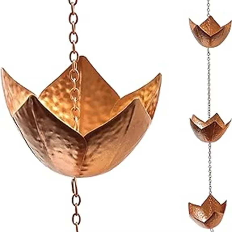 

Hot Sale Customized Size Various Types High Quality Garden Decorative Rain Chain