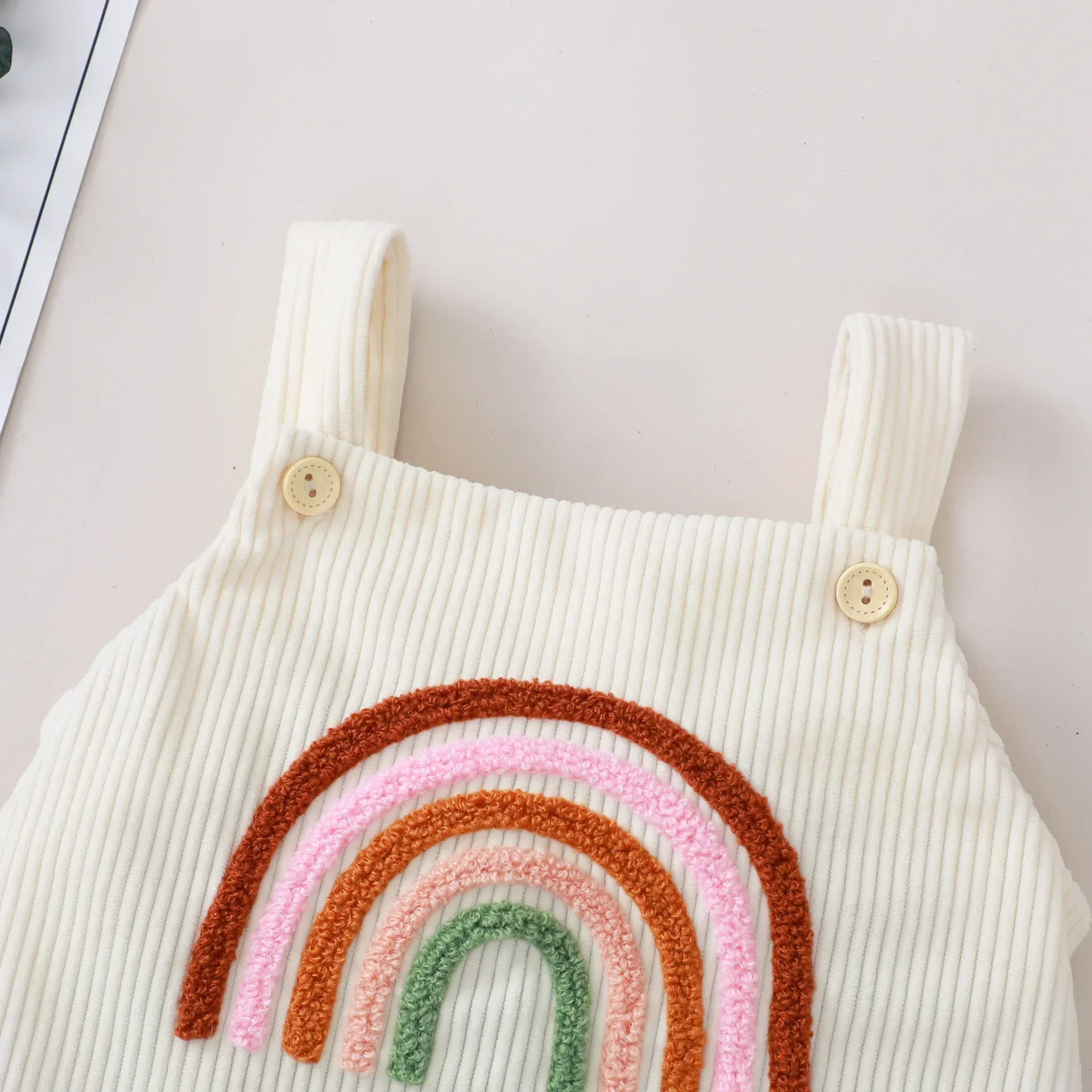 Summer Cotton Rainbow Towel Embroidery Camisole Comfortable & Easy Care