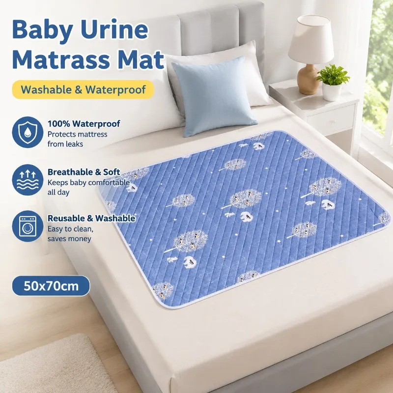 

Waterproof Urine Isolation Mattress Washable Menstrual Cushion Anti-leak Period Bed Pad Reusable Leakproof Sanitary Underpad