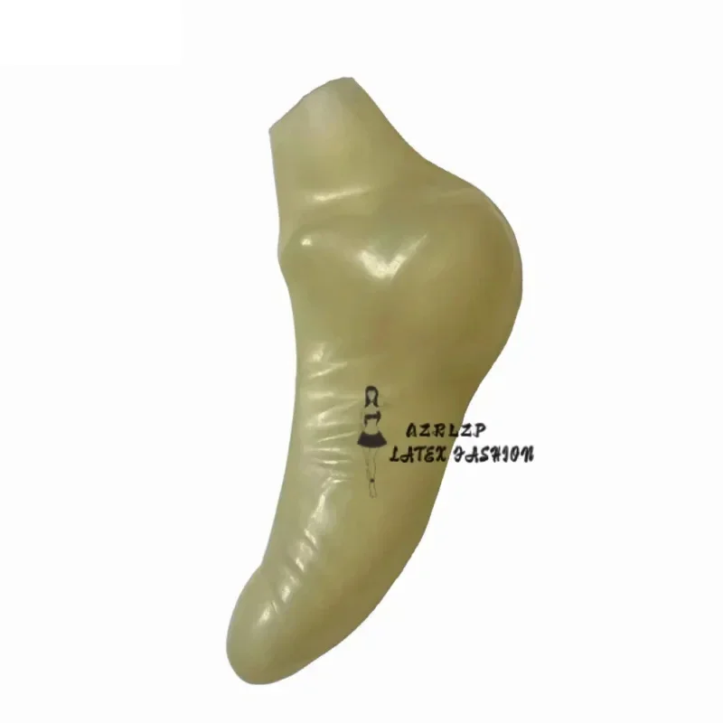 Latex nice penis sleeve knee sheath men  Bondage  big style B  plus ball cock egg