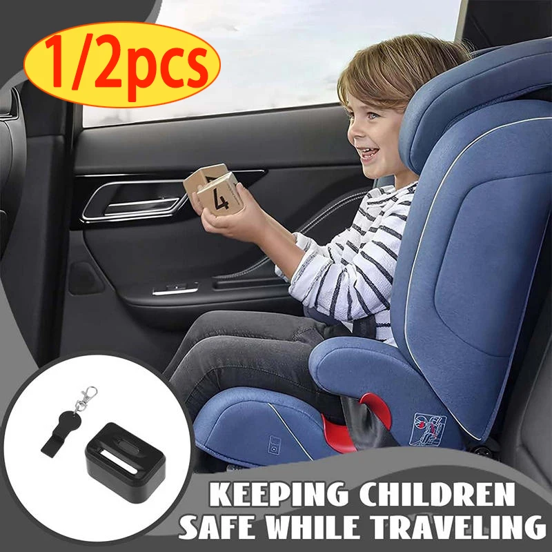Car Seat Belt Buckle Safety Seat Belt Lock Auto Interior Decor Accessories Child Travel Protective Device Seat Belt Lock Clip