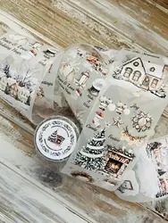 SCS Studio Vintage Merry Moment Washi PET Tape for Card Making Decoration DIY Scrapbooking Plan Stickers