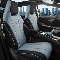 Custom Flax Car Seat Covers For BYD Dolphin 2021 2022 2023 2024 2025 Cushion Seat Protection Cover Auto Interior accessories