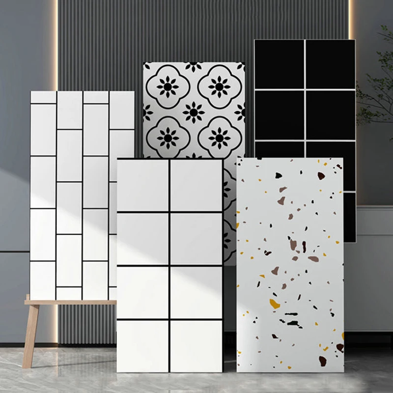 

30/60cm 25Styles 3D Waterproof Imitation Marble Tile Grid Wall Sticker Self-adhesive Desktop Door Funiture Backgroud Wallpaper