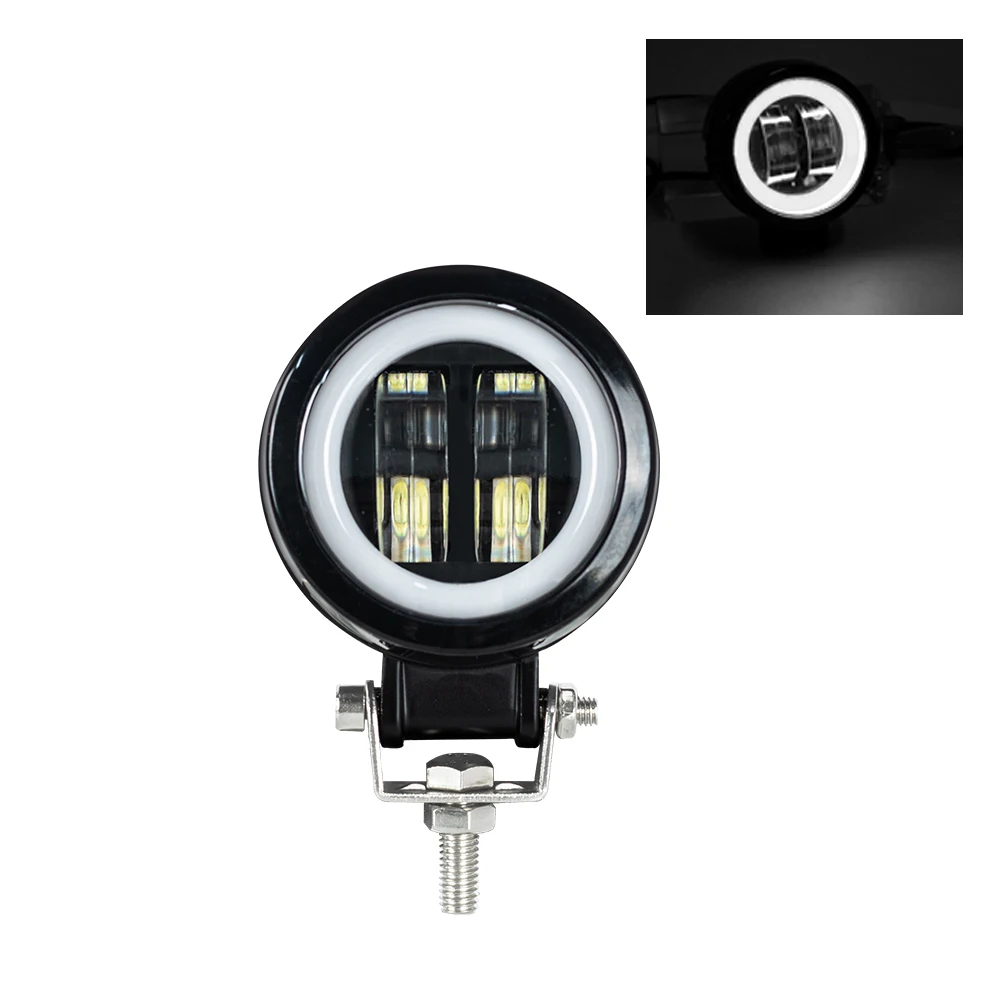 Angel Eye LED-Nebelscheinwerfer, quadratisch oder rund, für Automobile, Motorfahrzeuge und Elektroroller, Arctic 12-24V, V3+, Linsen