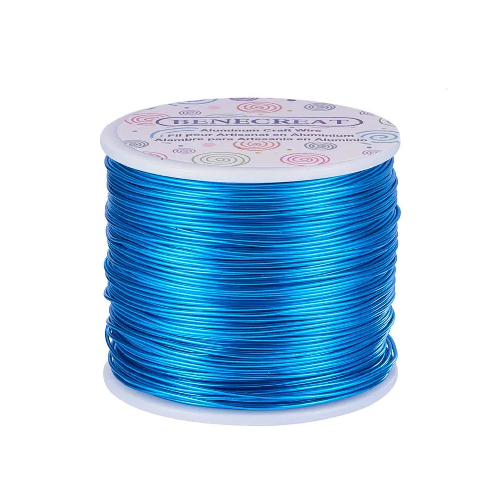 18 Gauge(1mm) Aluminum Wire 492 FT(150m) Anodized Jewelry Craft Making Beading Floral Colored Aluminum Craft Wire 25 Colors