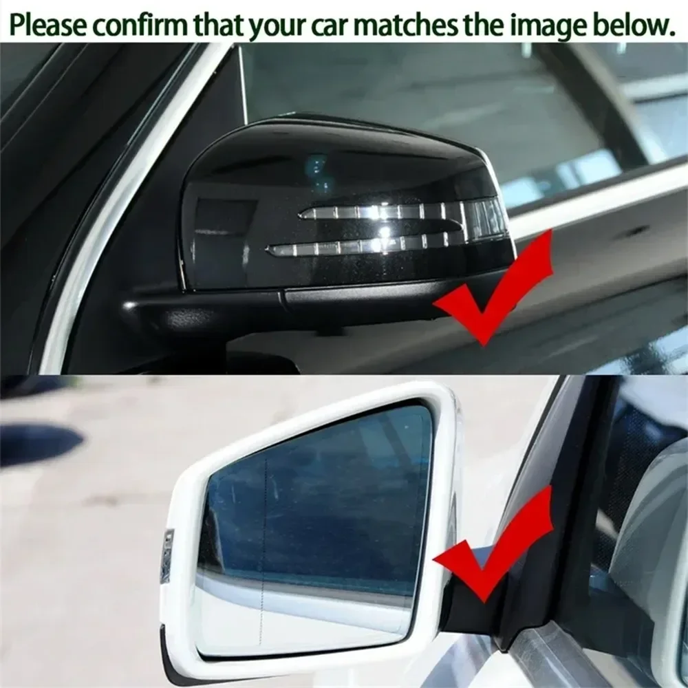 For Mercedes-Benz W166 W164 GL ML GLE GLS G R Class 2012-2020 1PCS Heated Outer Side Wing Mirror Glass Lens Reflector Lens