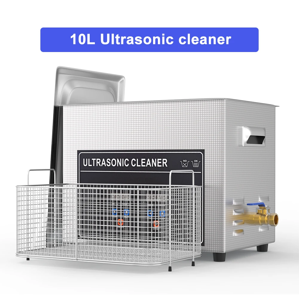 

Ультразвуковые чистящие средства 10 л для велосипедной цепи, часов, ультразвуковой бак для мытья ванны, коммерческая ультразвуковая чистящая машина с вилкой Au, Великобритания