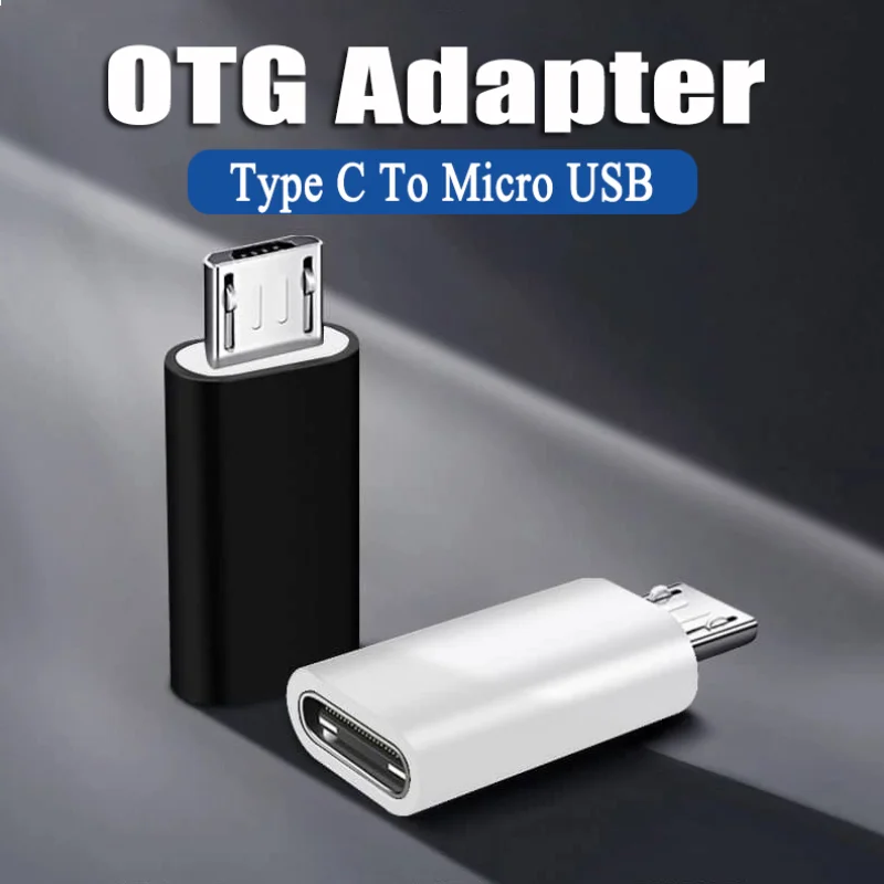 USB Type-C Adapter Type C Female To Micro USB Male Converters for Xiaomi Samsung Huawei Phone Charging Data Transfer Connectors