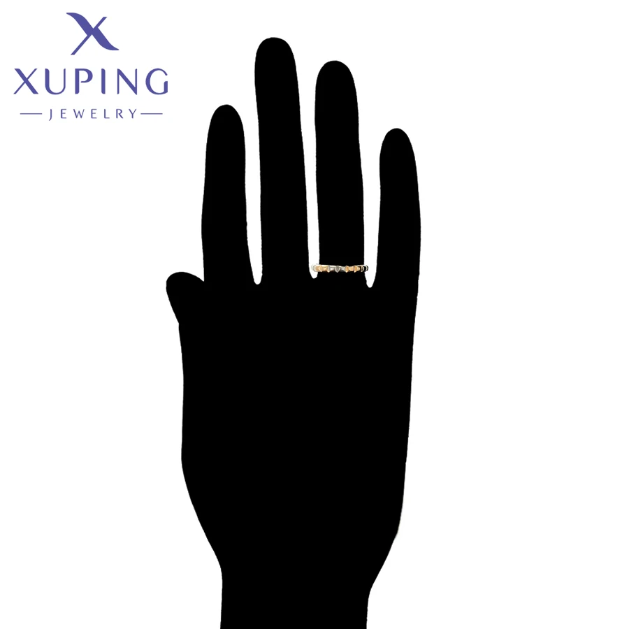 Xuping Jewelry Fashion Square Couple Ring Set Gold Color Plated Rings for Men Women Wedding Gift Party Gift X000814965