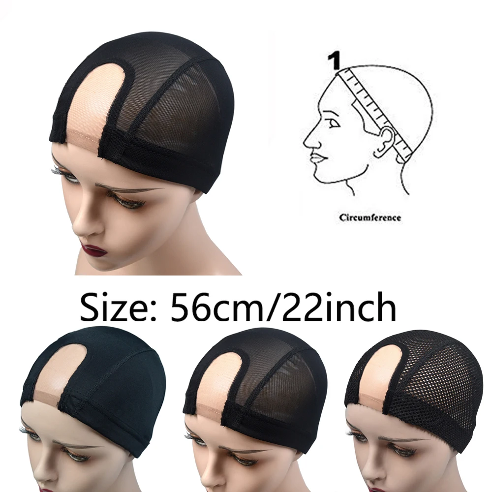 قبعة شعر مستعار سوداء مع شبكة دانتيل سويسري ، صناعة شعر مستعار بدانتيل كامل ، غطاء منسوج ، قاعدة شبكية ، آلة مصنوعة ، شبكة مطاطية ، 1 ks #2