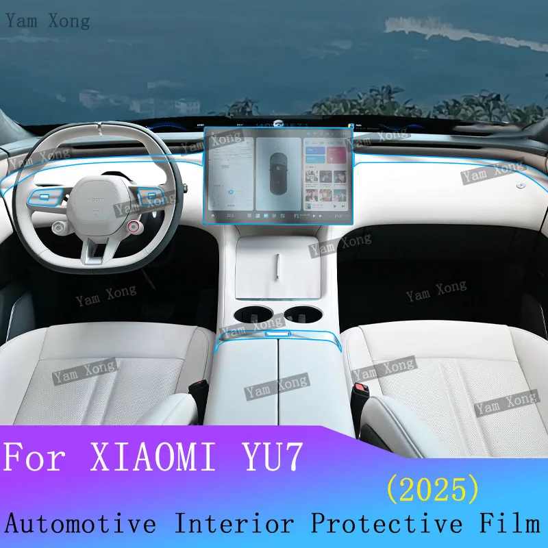 

For XIAOMI YU7 2025 Car Panel Film Dashboard Protective Sticker Full set Interior Anti-Scratch Film Navigation Protective Film