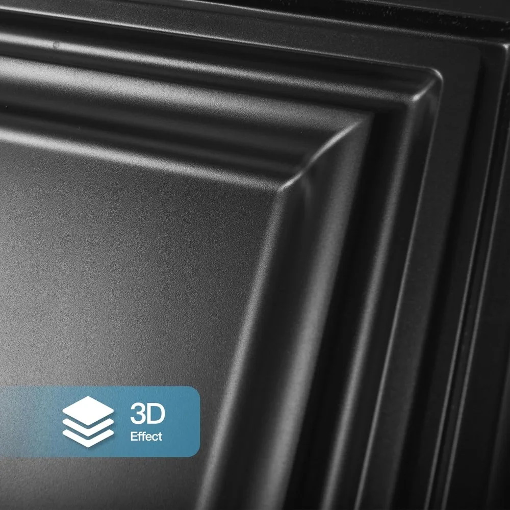 (12 шт.) Потолочная плитка из ПВХ 24x48 Потолочные панели для внутреннего декора стен, 3D-текстурированные панели и декор стен для дома/офиса