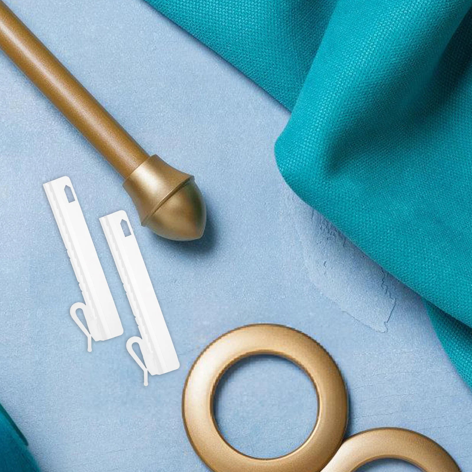 

25Pcs Plastic Curtain Hanger Hooks Adjustable for Sheer Pleated Drapes Smooth Slide Home Bathroom Kitchen Decor